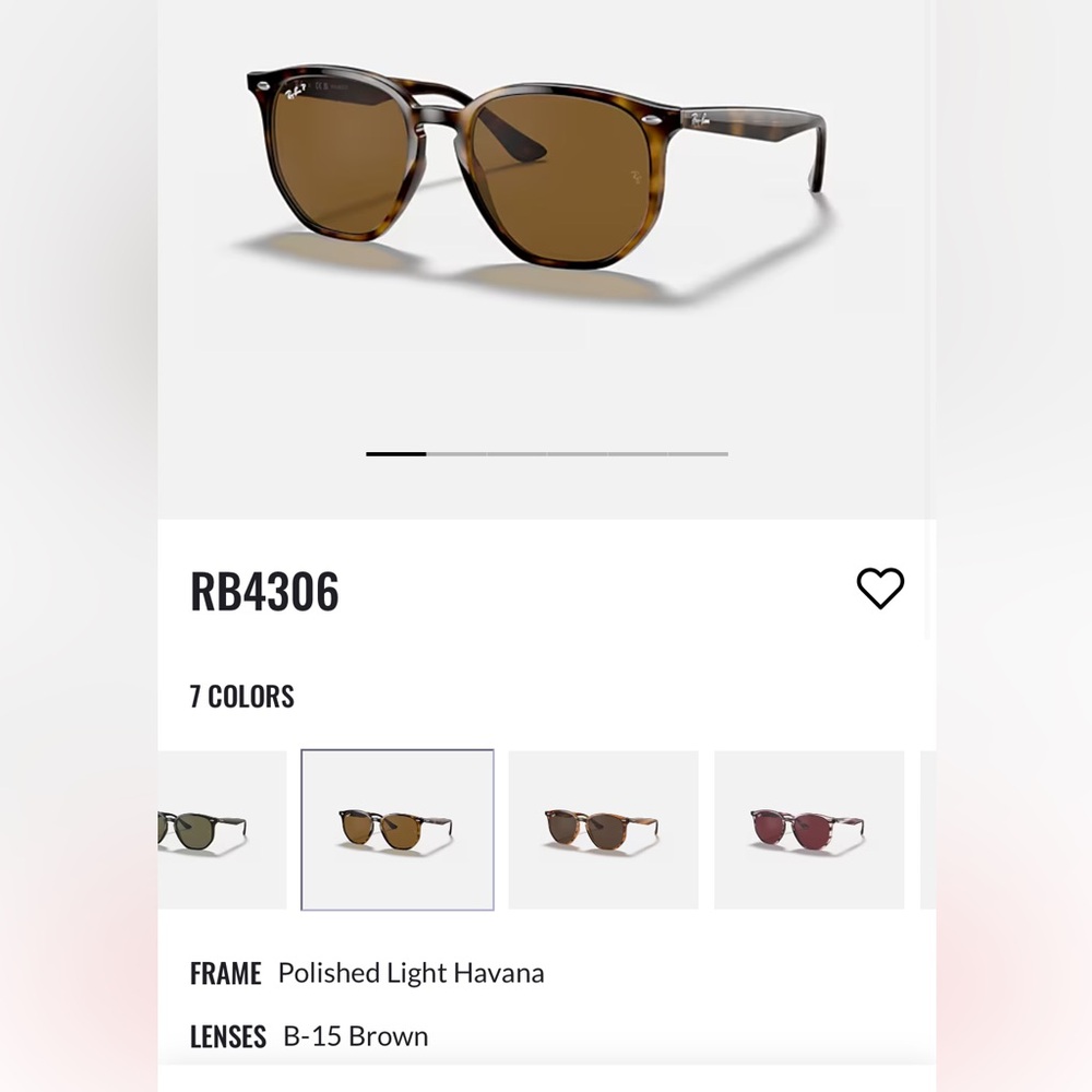 Polarized Ray-Ban RB4306 Tortoise Sunglasses